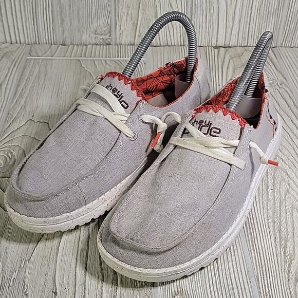 Hey Dude Wendy Fawn Inca Grey Loafers Womens Size 6 - Picture 10 of 12
